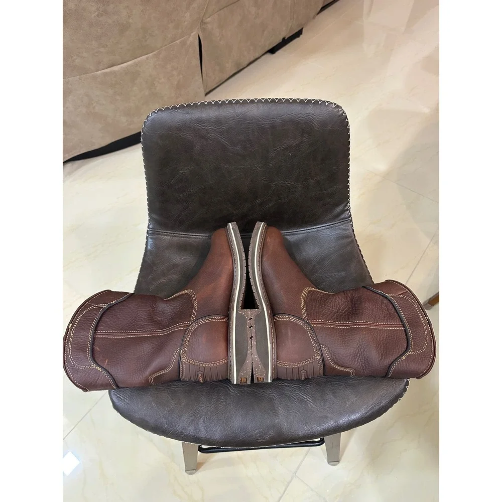 Georgia Boot GB00516 Eagle One Waterproof Pull-On‎ Work Boots Brown Leather EH